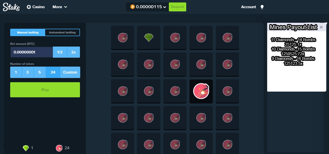 A list payout on Mines games Suggestions & Feedback Stake Forum