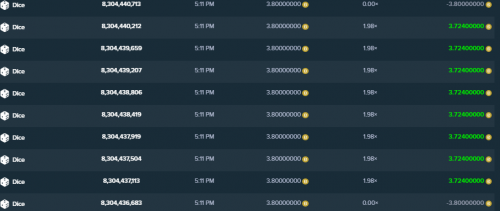 Win 7 dice bets in a row at 1.98x (roll over 50.00).png