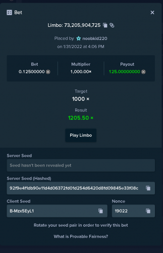 1000x limbo hit with 0.125 XRP bet jan 31 2022 411pm.png