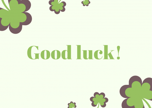 Green and Yellow Shamrock Good Luck Card.png