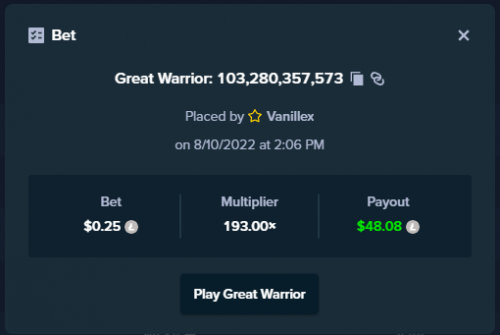 Great warrior big win.png