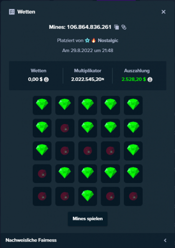 Mines - 2022545,20x (Nonce 344, 2miox, 2536,77$ Win! Meiner Erster Mio Multi!.png