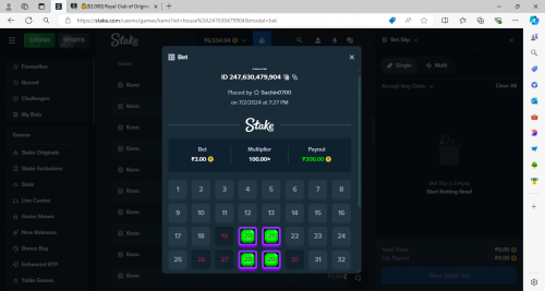 Keno - Play Keno Game Online - Stake Original Casino Game and 1 more page - Personal - Microsoft​ Edge 02-07-2024 19_30_39.png