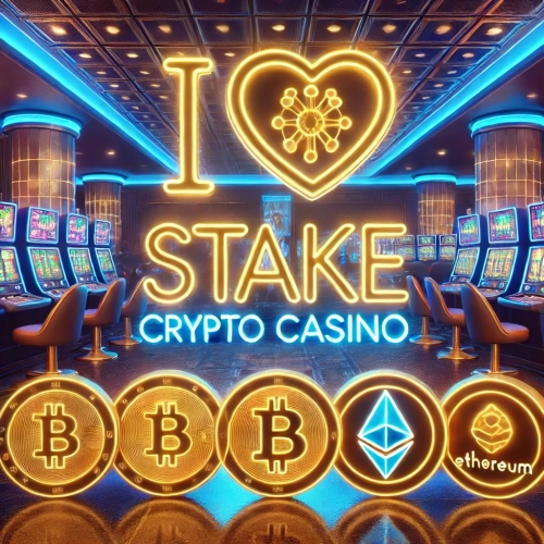 DALL·E 2024-11-30 13.49.18 - A vibrant and visually appealing digital art featuring a glowing neon sign with the text 'I Love Stake Crypto Casino'. The scene includes a luxurious .webp