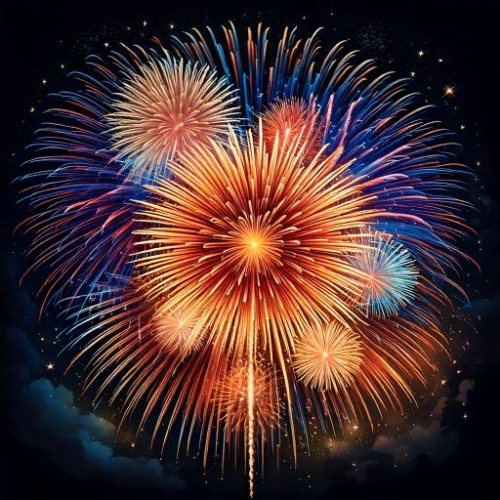 Firefly Hyperrealistisches Feuerwerk mit magischen Elementen. Farbenfroh. Es soll nicht so schlicht .jpg