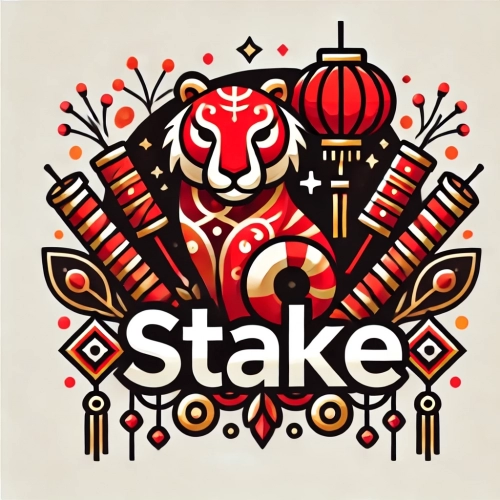 DALL·E 2025-01-11 19.05.11 - A logo design for Stake.com with a Chinese New Year theme, featuring traditional red and gold colors, a festive atmosphere, and elements such as firec.webp