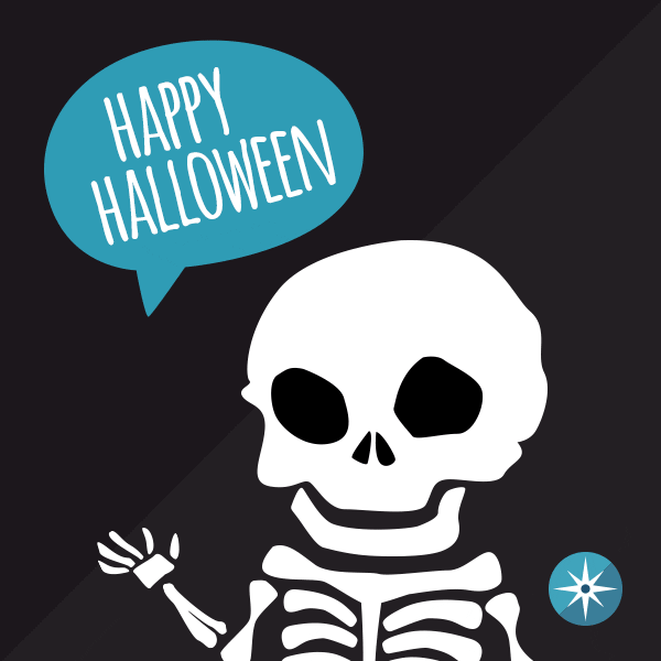 Halloween Skeleton GIF by enCOMPASS.gif
