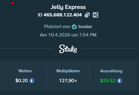 Stake Sportwetten Interface Screenshot